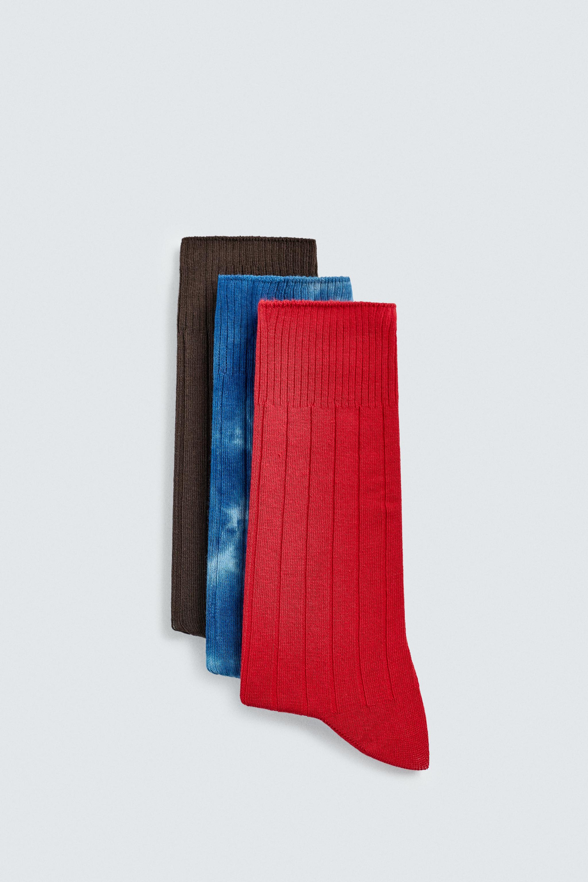 AARON LEVINE X ZARA PACK OF 3 RIBBED SOCKS
